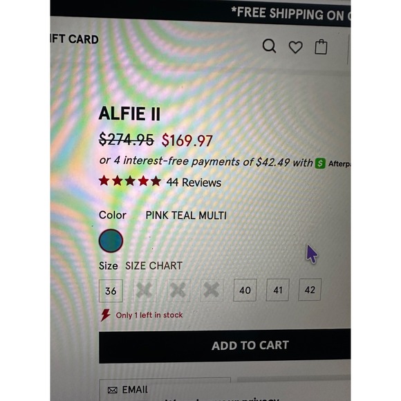 AS 98 sneaker, womens, size 40, Alfie II, Pink/Teal multi, excellent condition - Picture 9 of 9